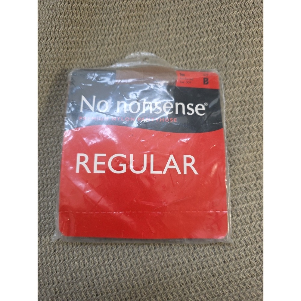 No Nonsense Pantyhose Size B Tan Reinforced Toe/ Reinforced panty!